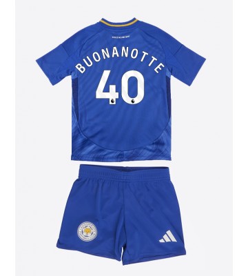 Leicester City Facundo Buonanotte #40 Domácí dres komplet pro Děti 2024-25 Krátkým Rukávem (+ Krátké kalhoty)